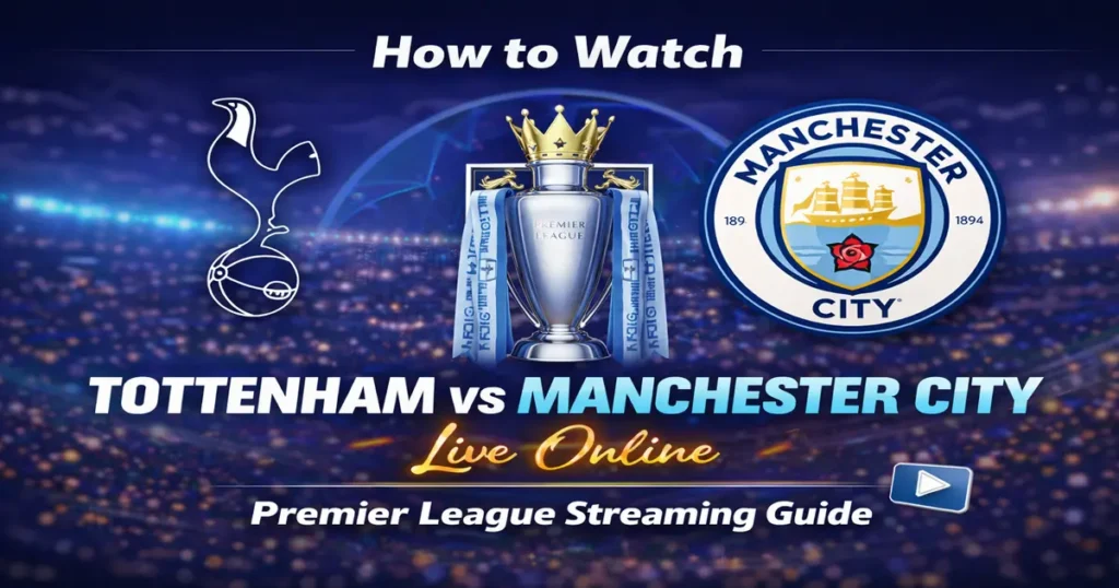 Premier League 2025/26 Streaming Guide – How to Watch Tottenham vs Manchester City Live Online
