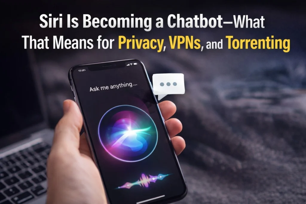 Siri is reportedly becoming a Chatbot — What That Means for Privacy, VPNs, and Torrenting