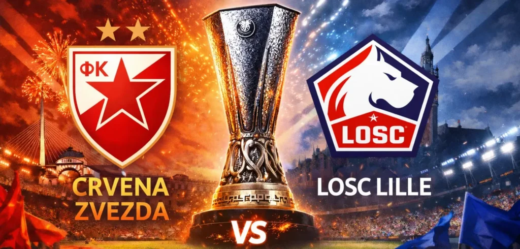 Watch Crvena zvezda vs LOSC Lille Live Europa League Play-offs