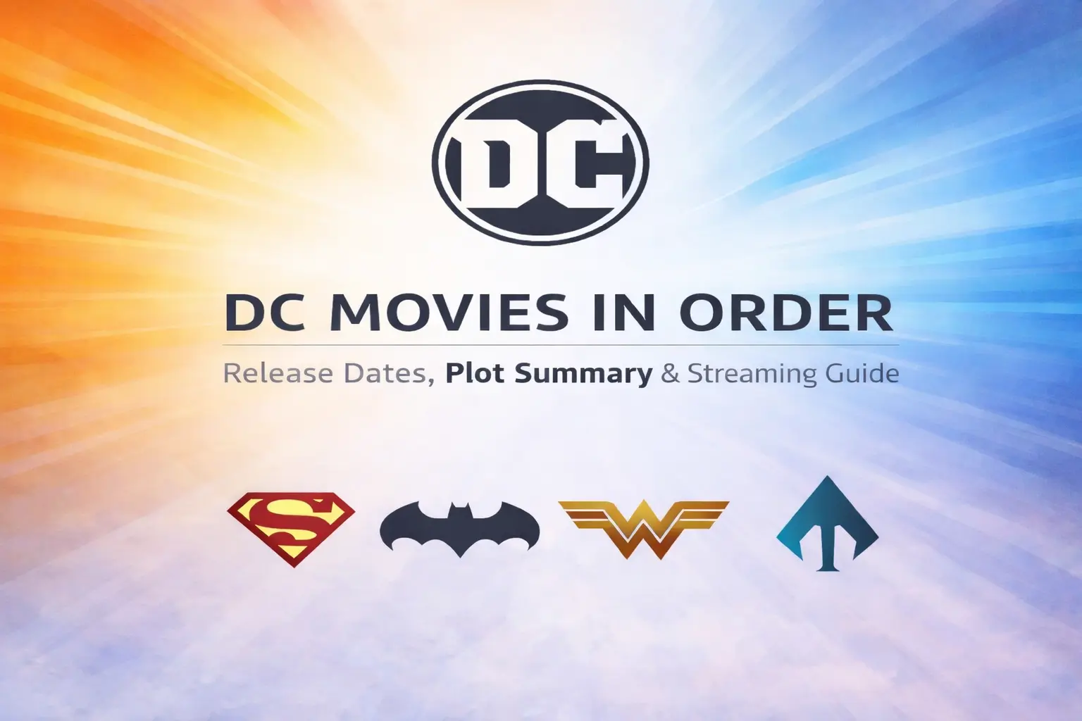 How to Watch DC Movies in order