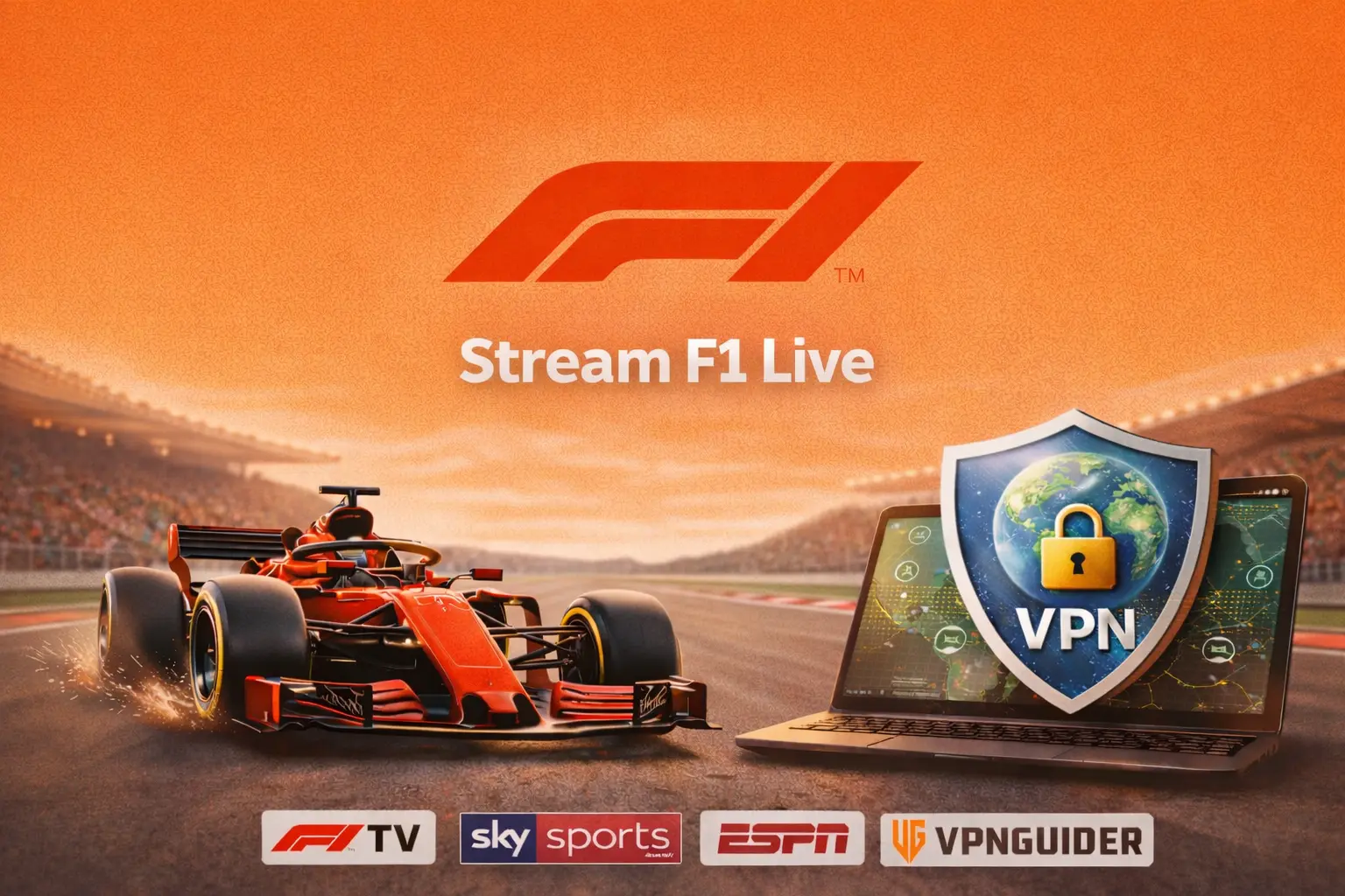 Stream Formula 1 live worldwide using a VPN with F1 TV, Sky Sports, and ESPN accessStream Formula 1 live worldwide using a VPN with F1 TV, Sky Sports, and ESPN access