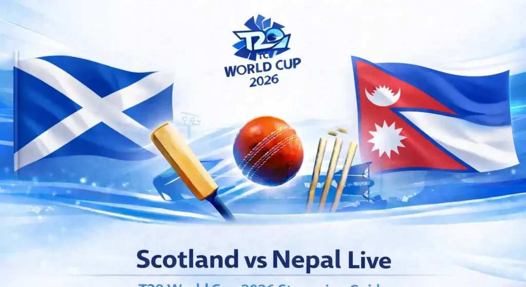 Scotland vs Nepal Live – T20 World Cup 2026 Streaming Guide