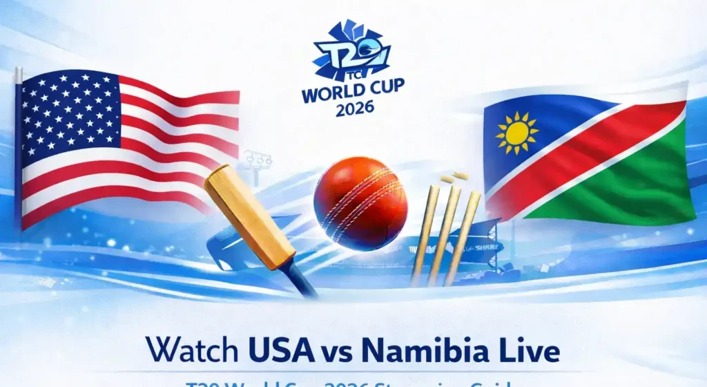 Watch USA vs Namibia Live – T20 World Cup 2026 Streaming Guide