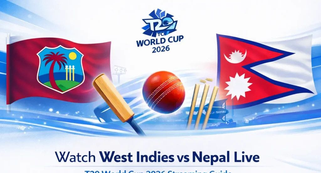Watch West Indies vs Nepal Live – T20 World Cup 2026 Streaming Guide