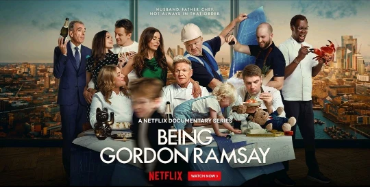 Netflix released poster of docu-series "Being Gordon Ramsay"