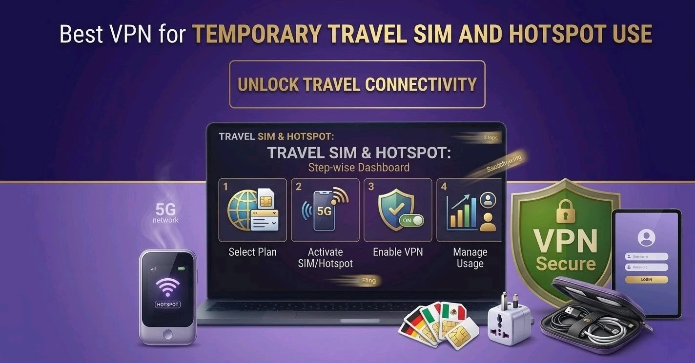 Best VPN for Temporary Travel SIM and Hotspot Use