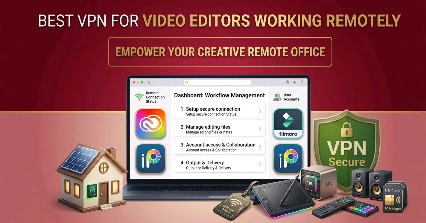 Best VPN for Video Editors Working Remotely