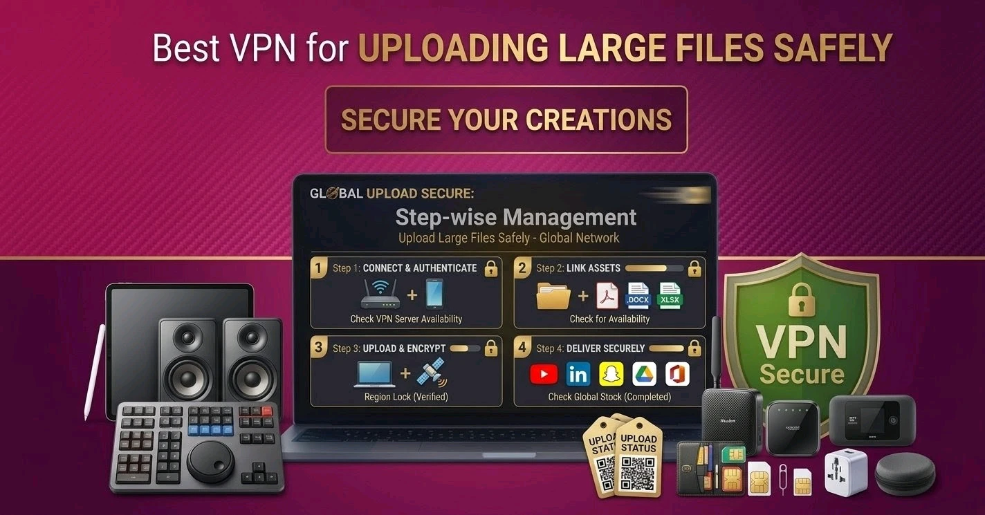 Best VPN for Uploading Large Files Safely