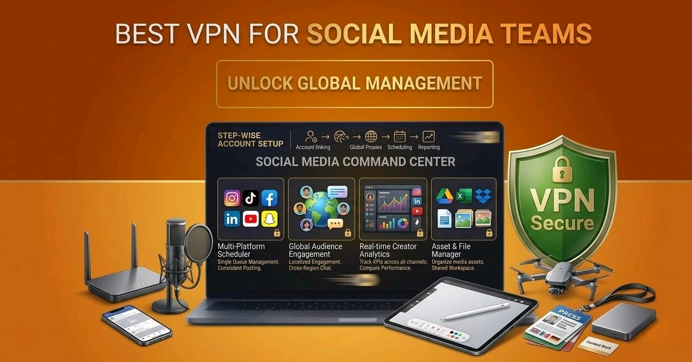 Best VPN for Social Media Teams