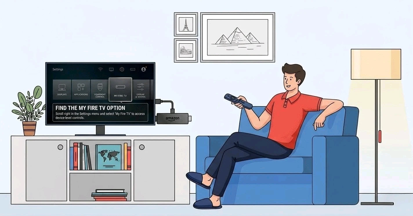 Find the My Fire TV Option