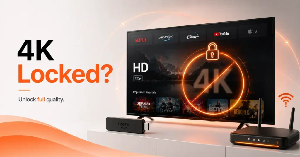 Why does my Firestick not show in 4K?