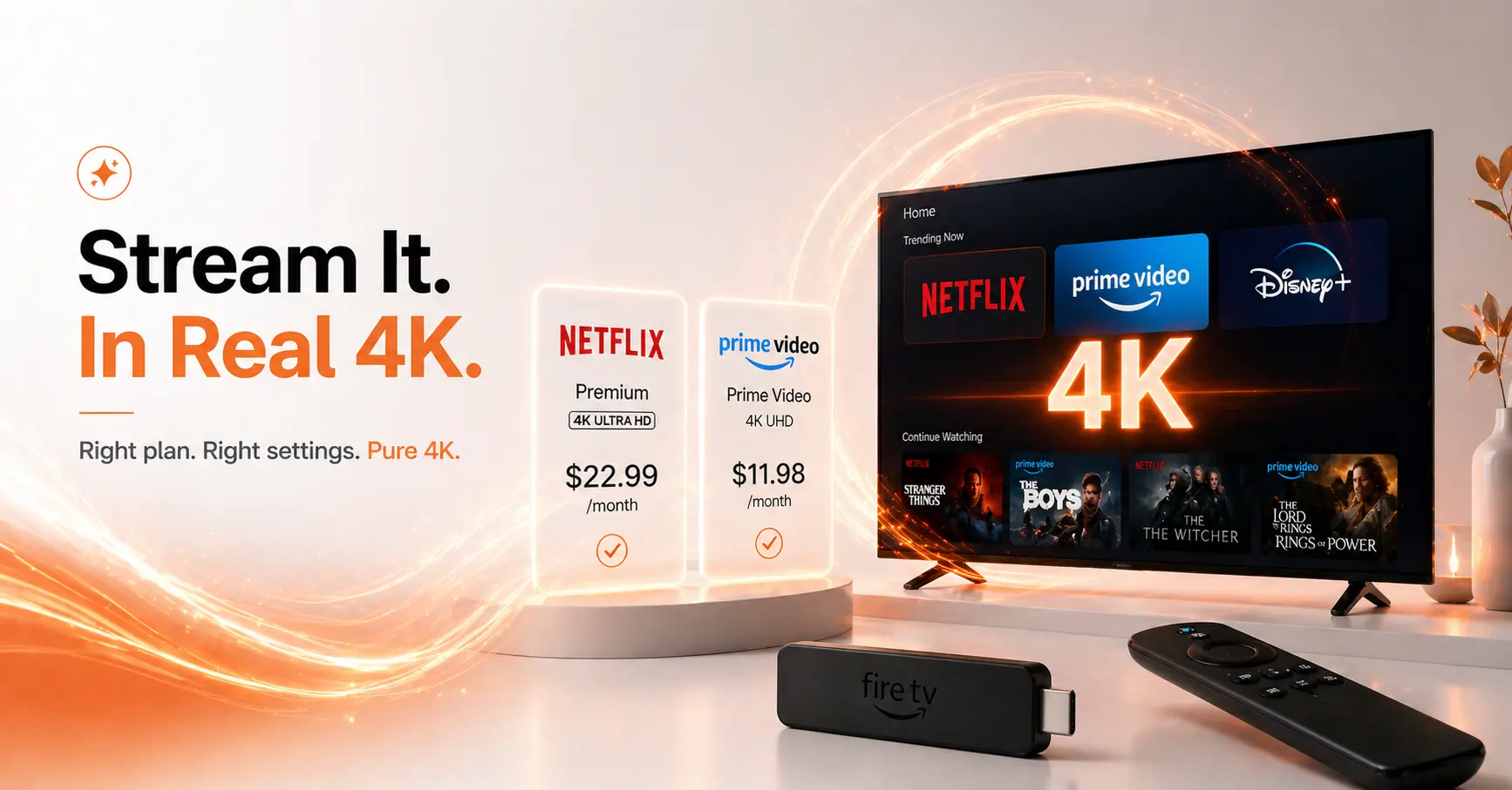 Why does my Firestick not show in 4K?