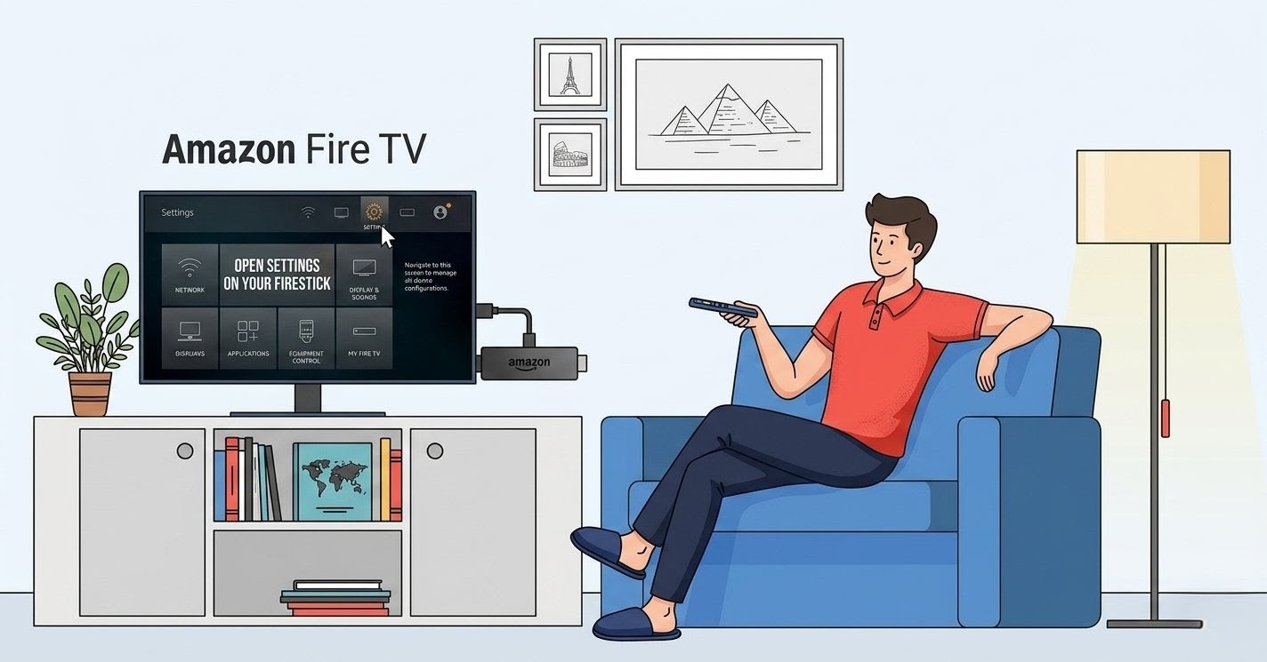 Navigate to Your Firestick Settings