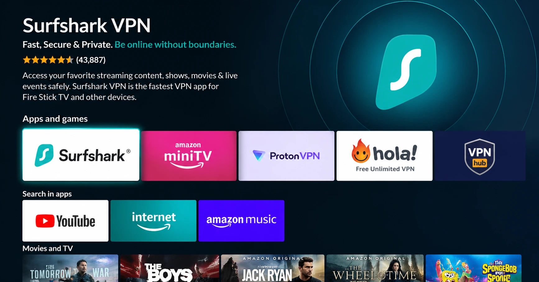 search for Surfshark