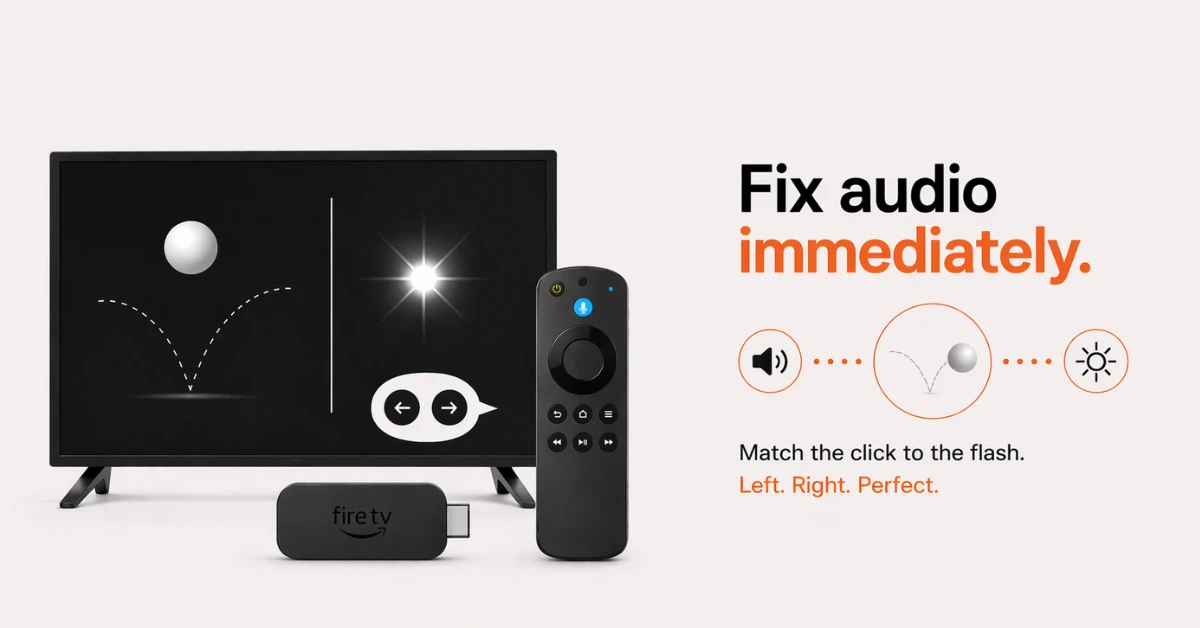 How do I fix audio out of sync on Firestick?