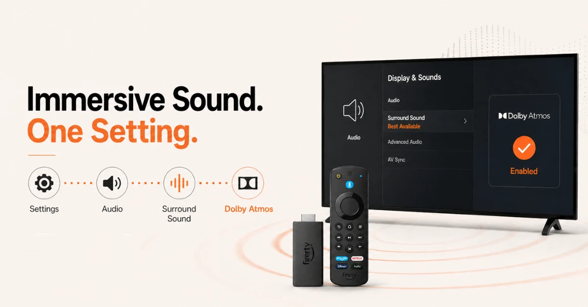 How do I enable Dolby Atmos on Firestick?