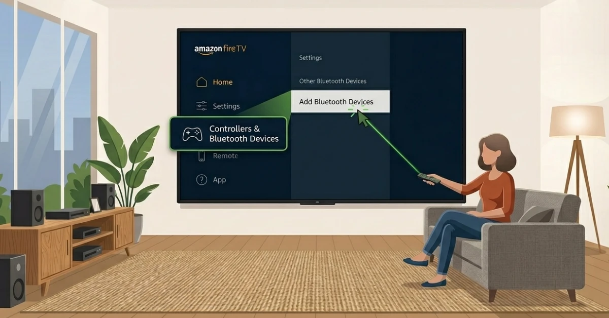 Connect a bluetooth speaker to firestick