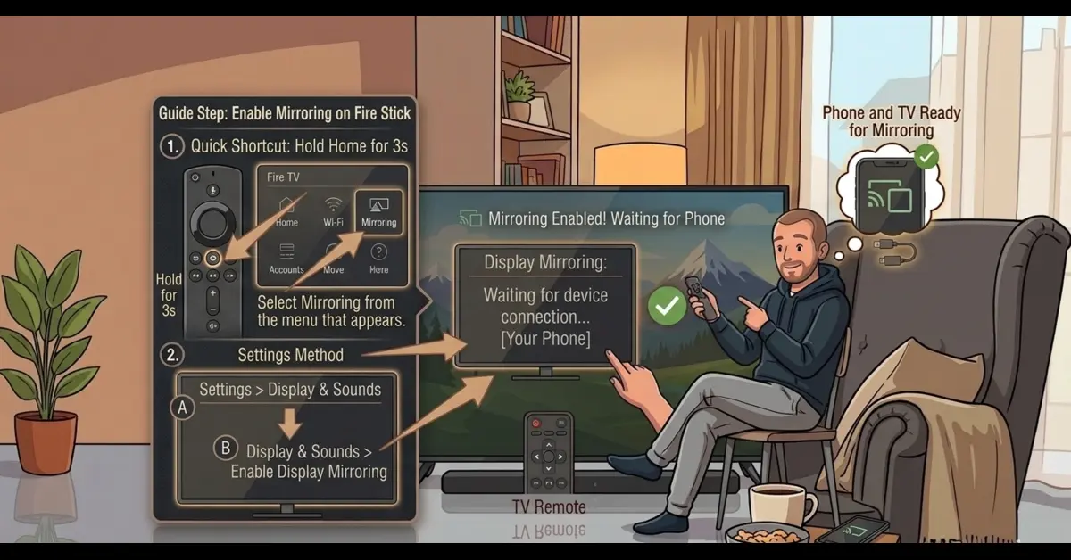 Enable Mirroring on Fire Stick