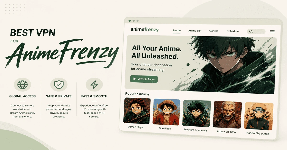 Best VPN For AnimeFrenzy