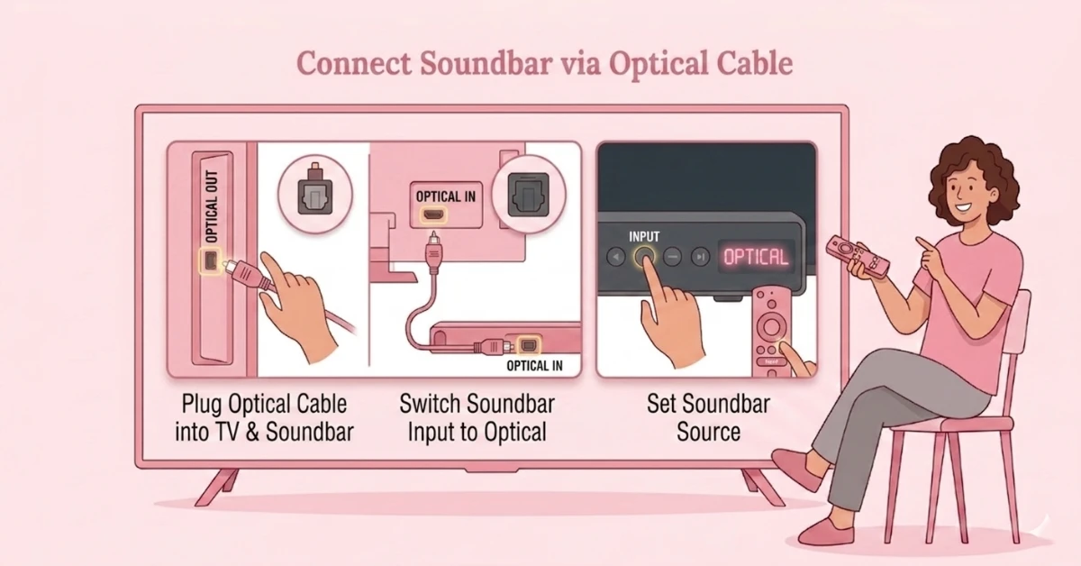 How do I connect a soundbar to Firestick?