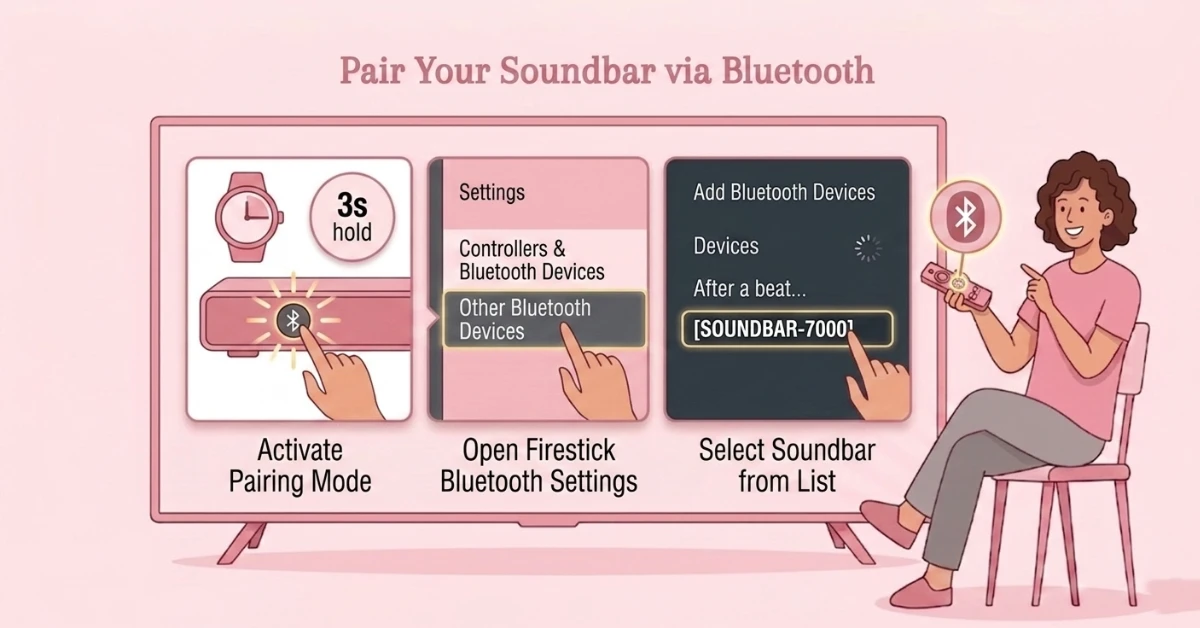 How do I connect a soundbar to Firestick?