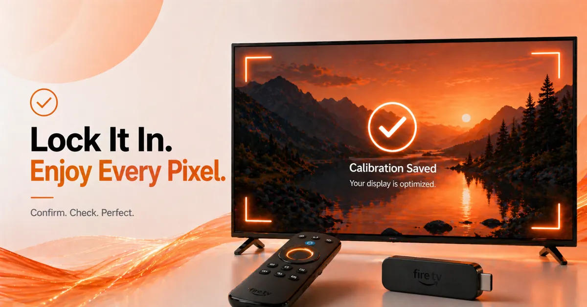 How Do I Calibrate The Display On Firestick? Final Step 4