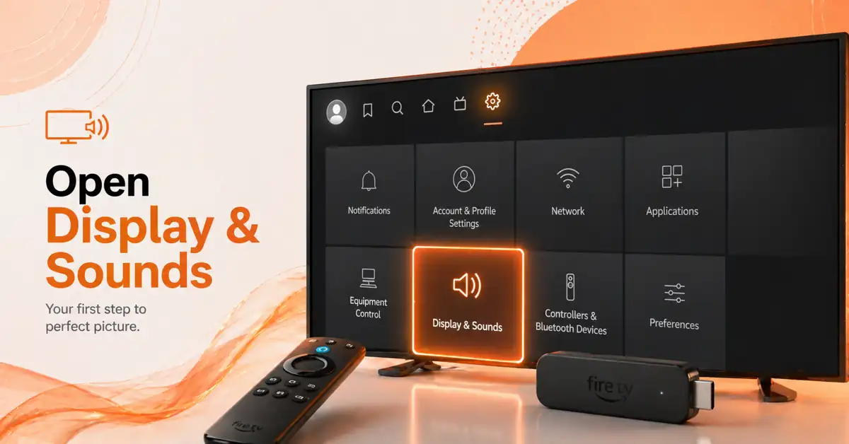 Open Display And Sound On Firestick Step 1