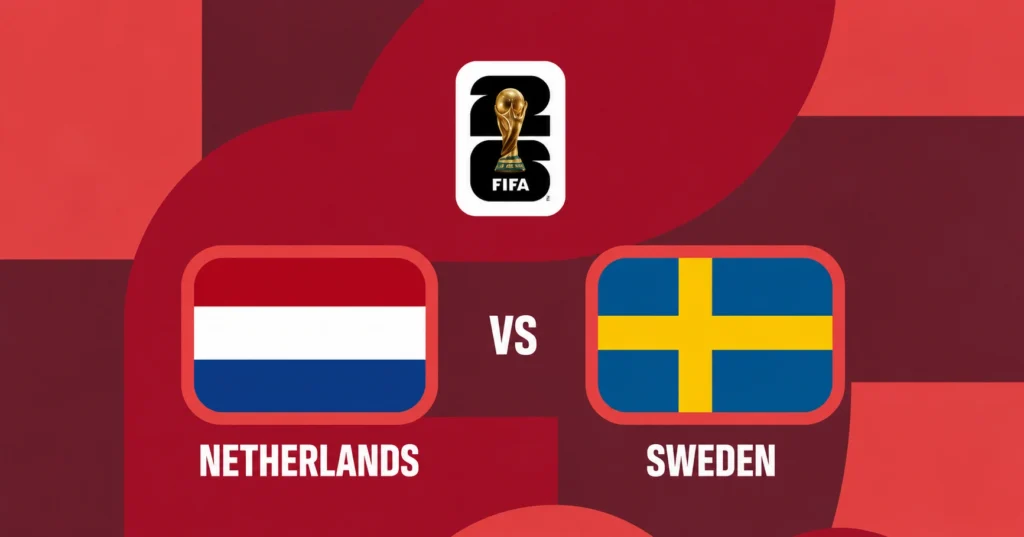 Watch Netherlands vs Sweden Live, FIFA World Cup