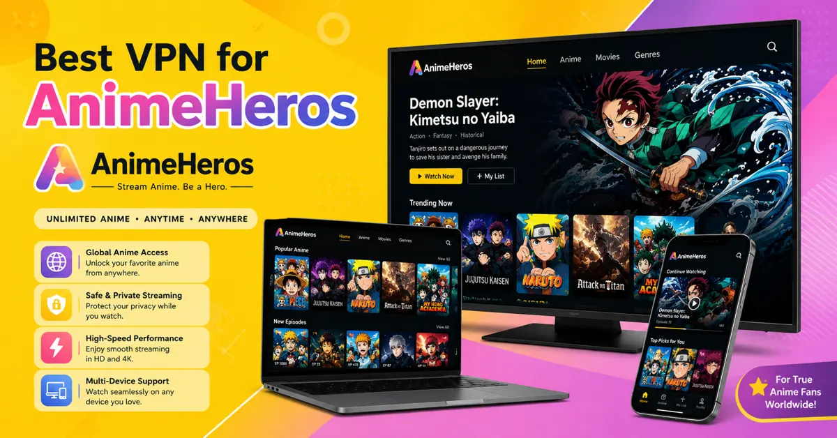 Best VPN for AnimeHeros