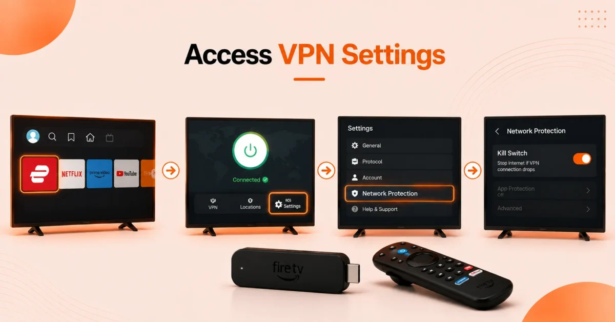 Open VPN Settings Menu