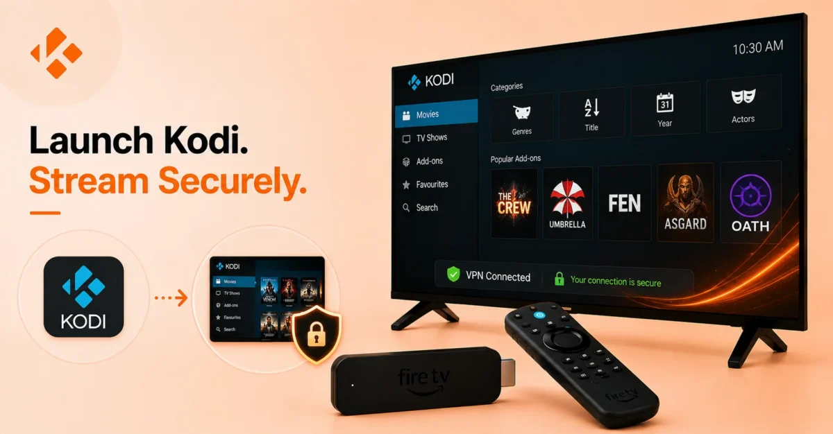 Open Kodi on FireStick