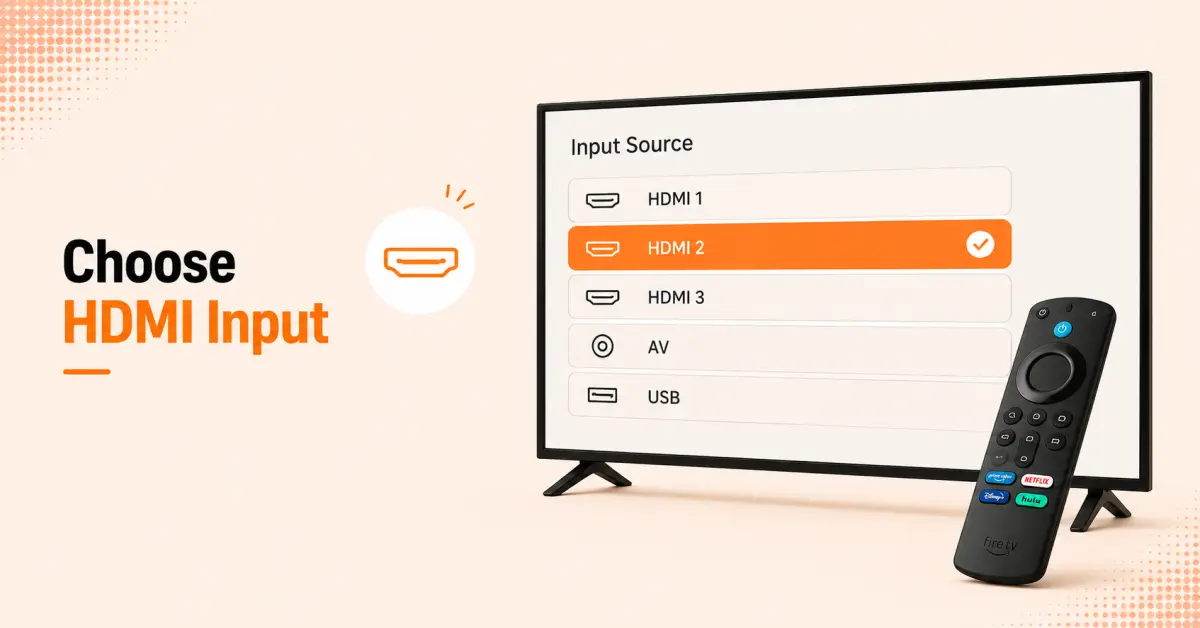 Select the HDMI Source