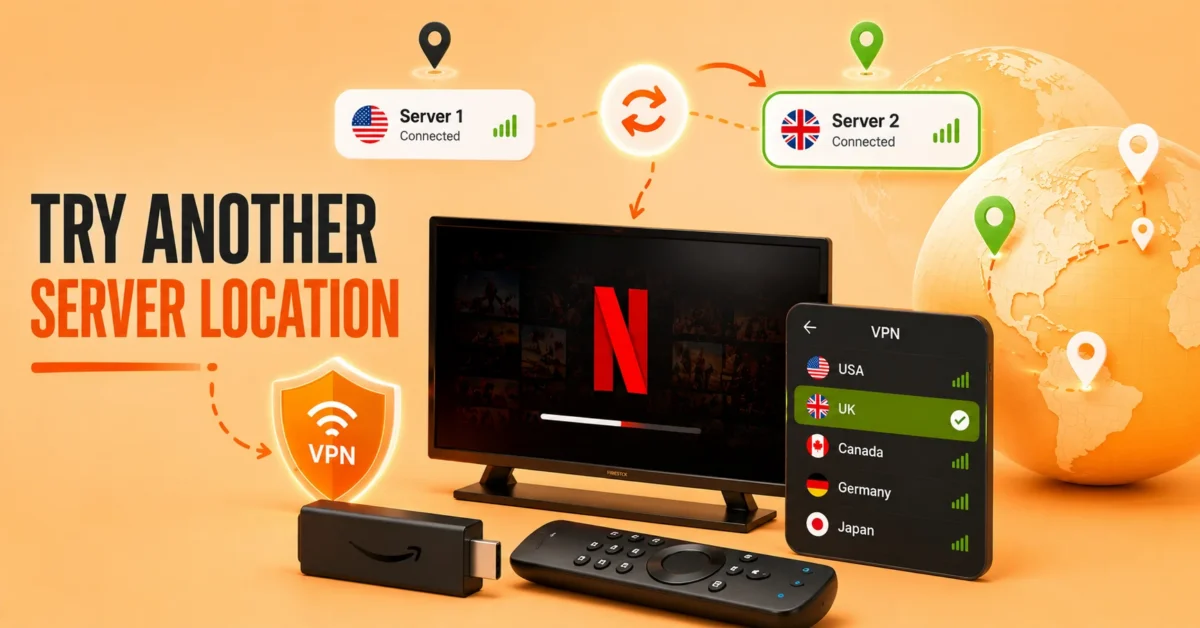 Switch to a Different VPN Server