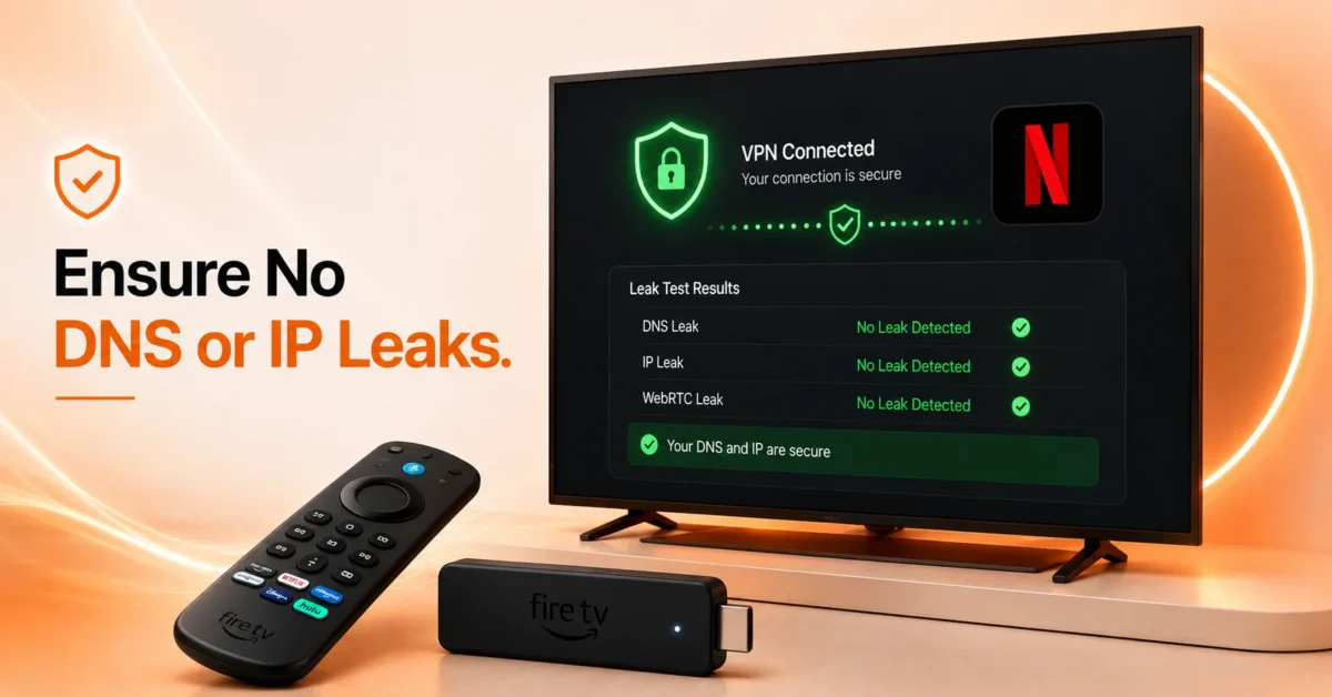 Check for DNS or IP Leaks