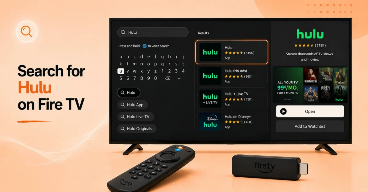 Search for the Hulu App