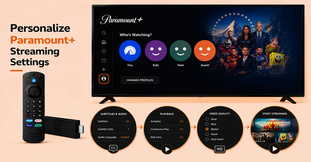 Customize Paramount+ Streaming Preferences