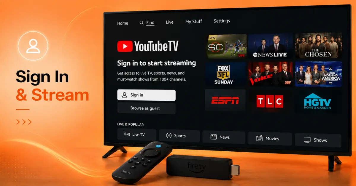 Sign In and Start Streaming