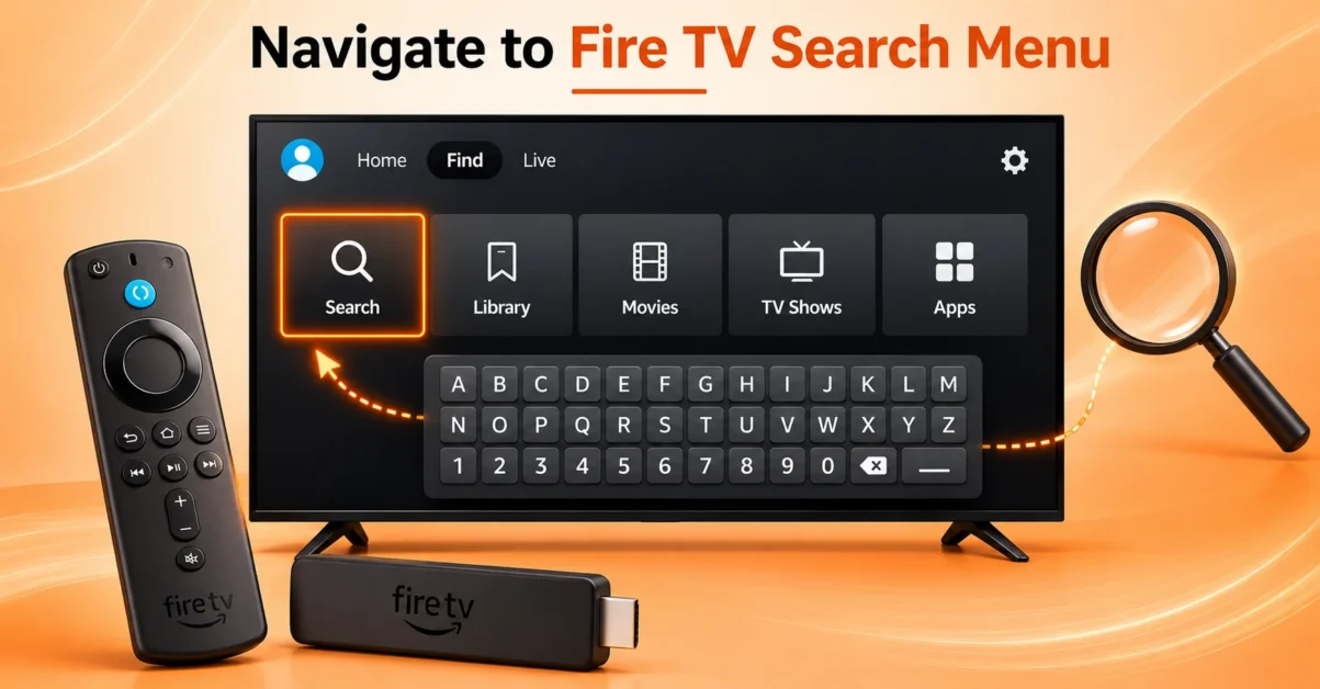 Open the Fire TV Search Option