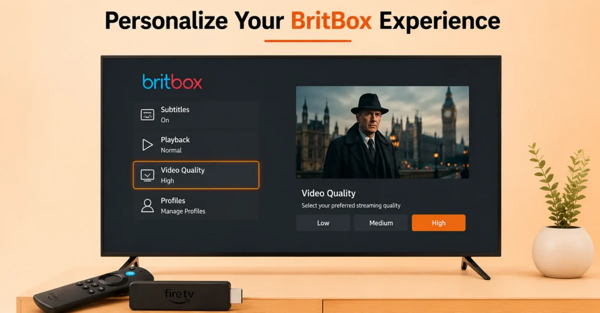 Customize BritBox Streaming Preferences