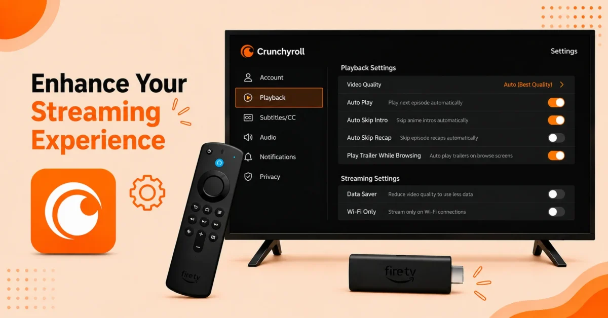 Customize Streaming and Playback Settings