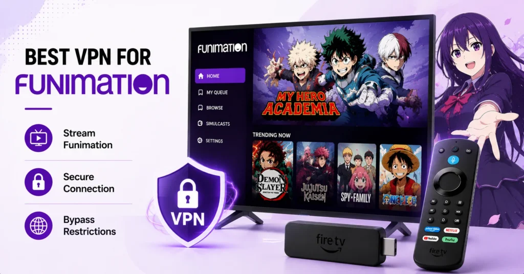 best VPN for Funimation