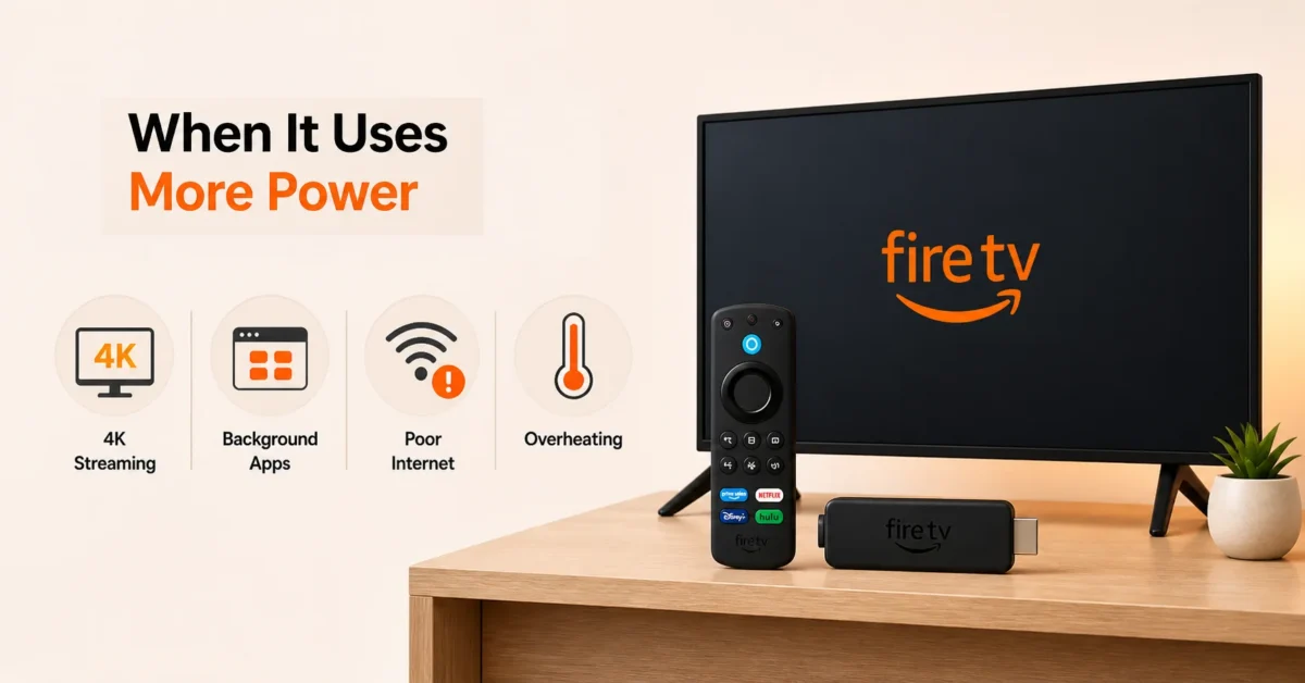 Identify When Fire Stick Uses More Power