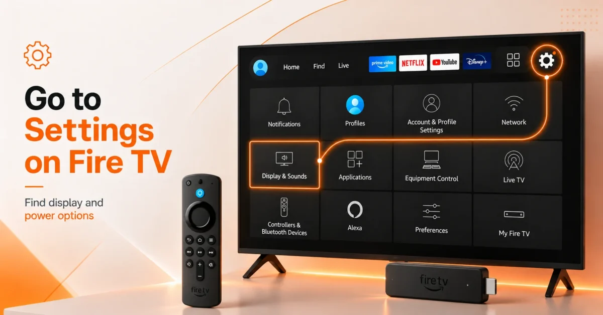 Open Fire Stick Settings