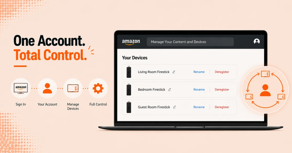 Set up multiple firesticks on one account