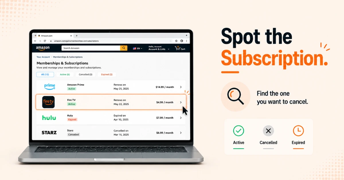 How to cancel subscriptions on Firestick