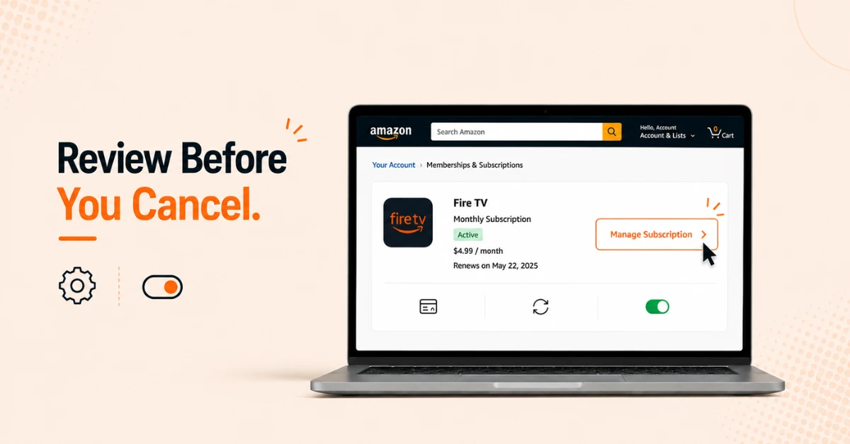 How to cancel subscriptions on Firestick