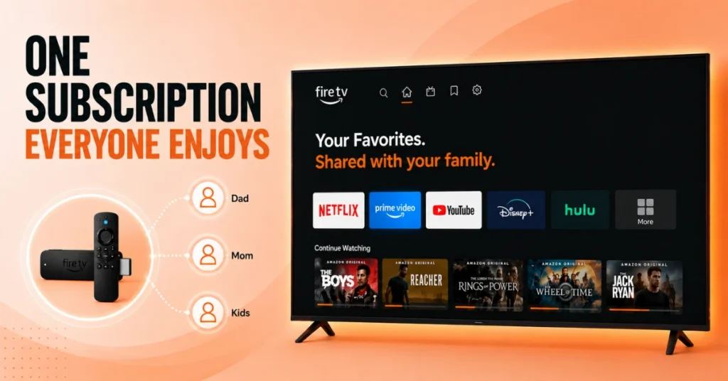How to share a Fire Stick subscription with family