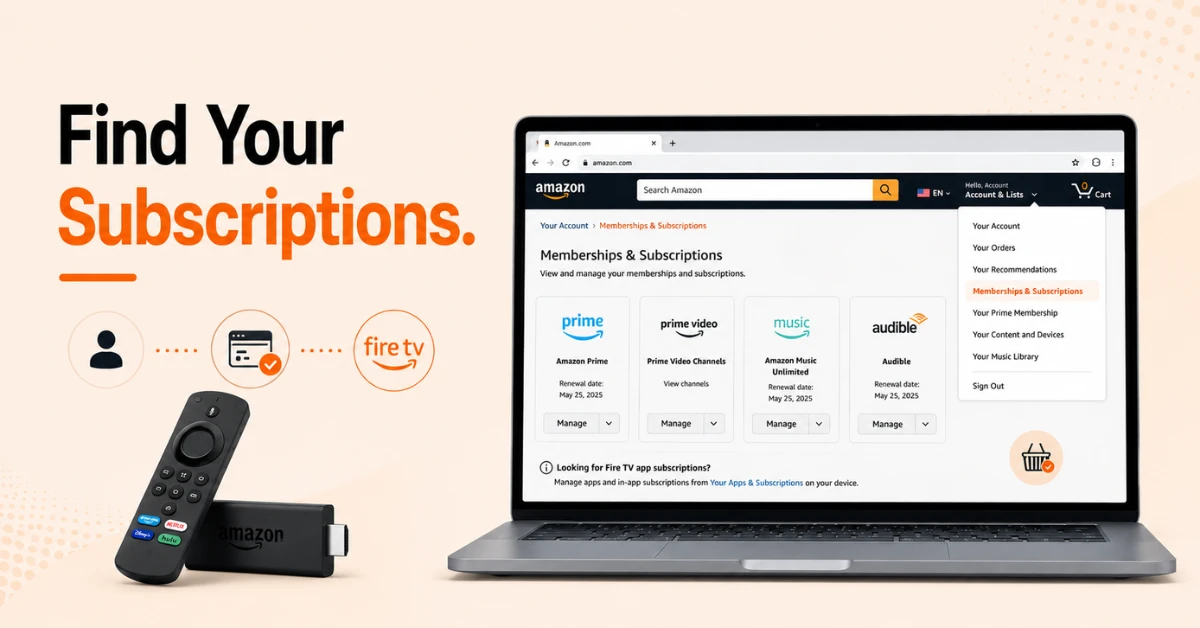 How to cancel subscriptions on Firestick