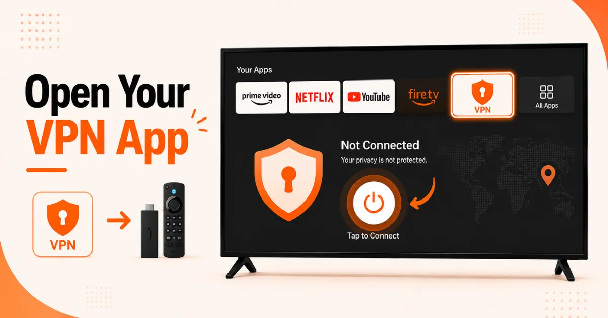 Change VPN server on firestick