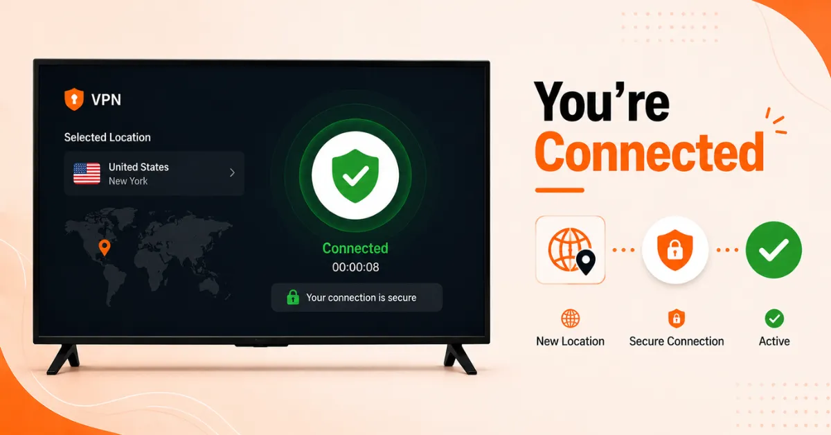 Change VPN server on firestick
